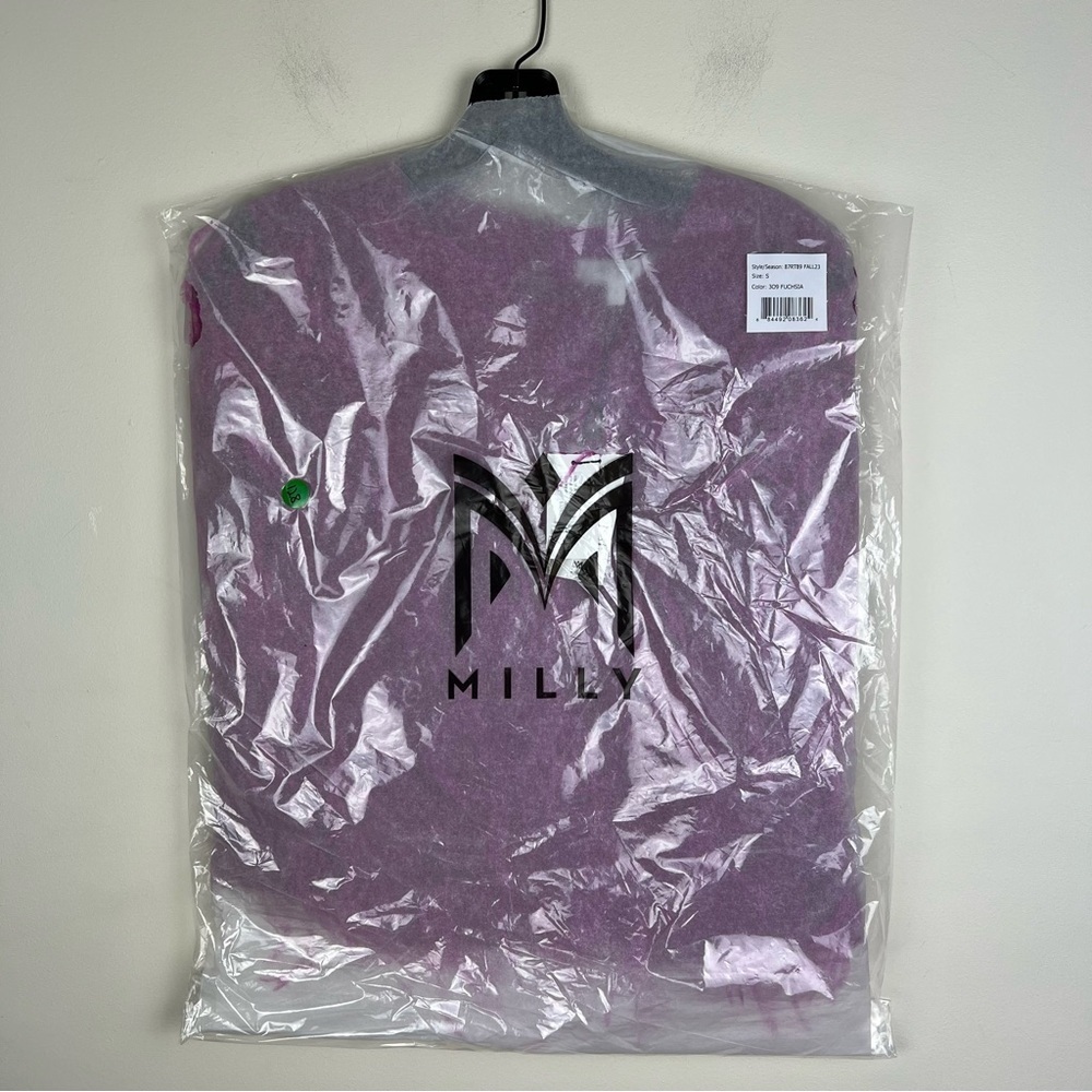 Milly | Rava Feather Tee Fuchsia Pink | S - Picture 8 of 10